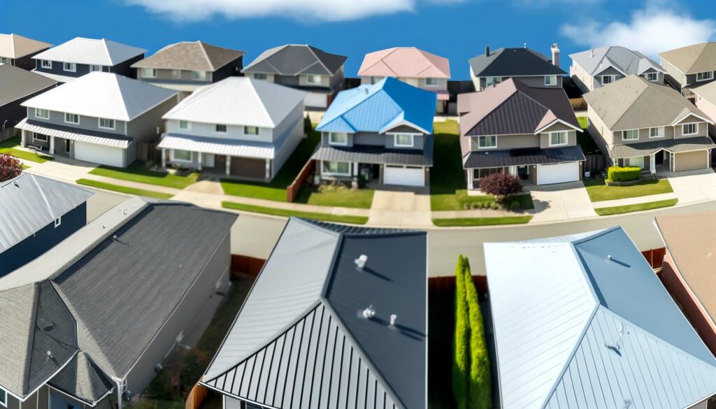 Residential metal roofing types