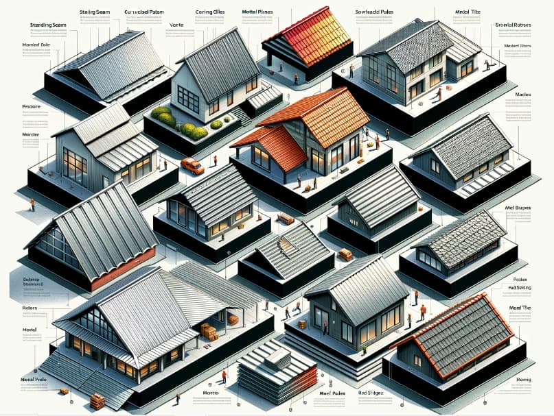 commercial metal roofing styles