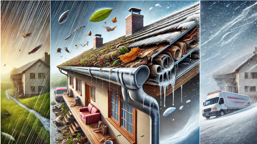 Causes of gutter damage