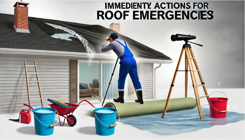 actions for roof emergencies