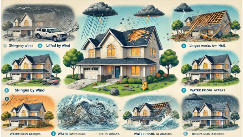 understanding types of roof storm damage