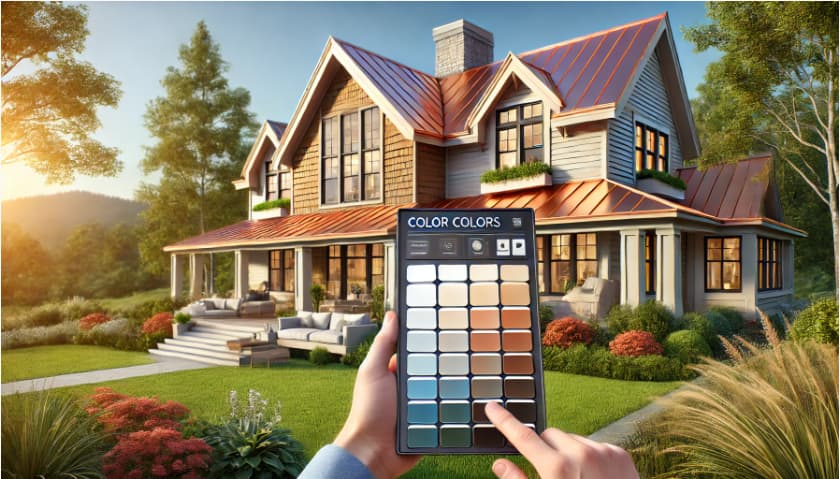 Testing and visualizing siding colors for your copper roof