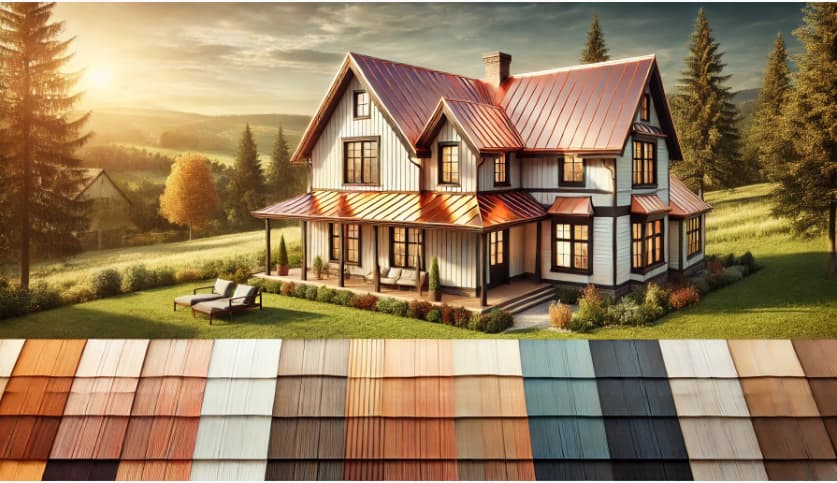 Top siding colors to pair with a copper roof