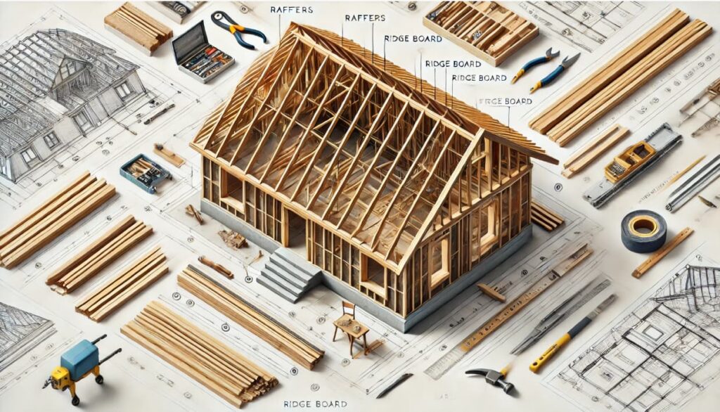 Hip roof framing