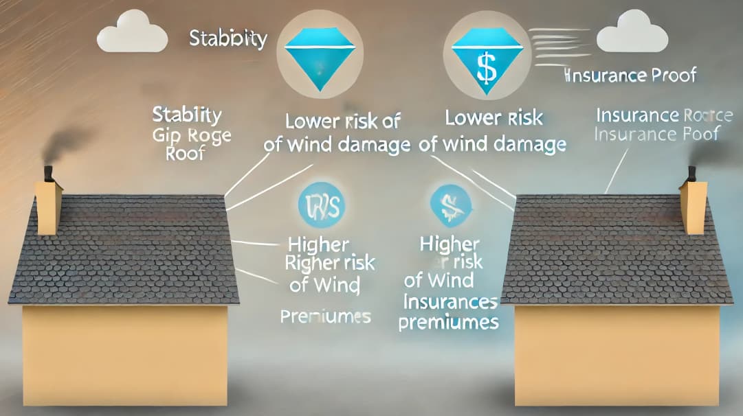 Hip roof vs. gable roof for insurance