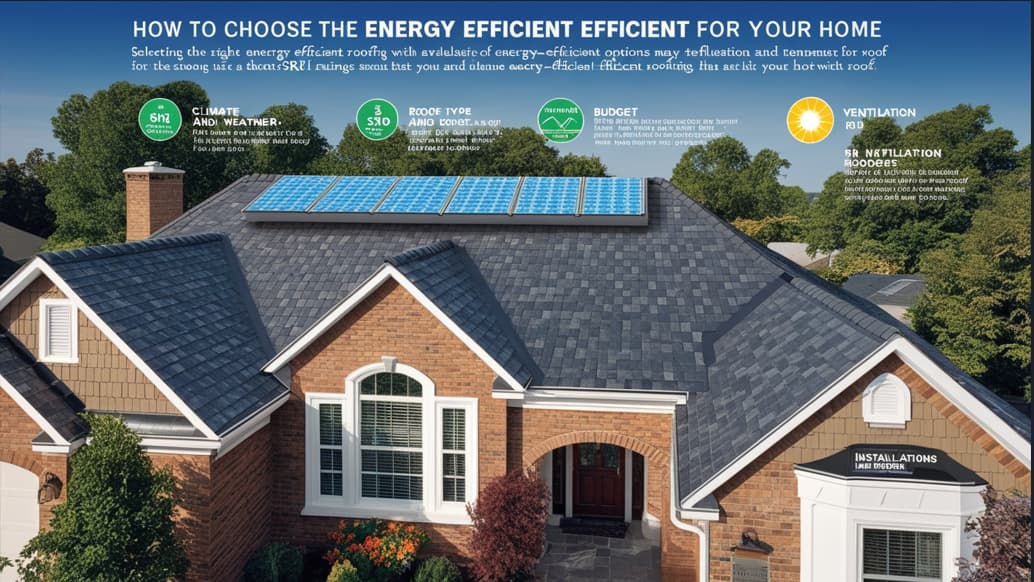 How to choose the right energy efficient roof for your home