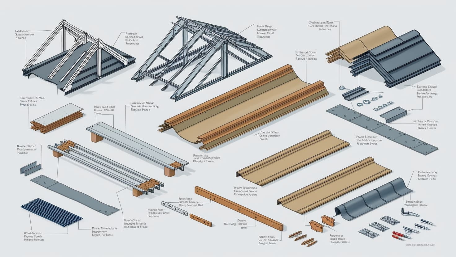 Structural components for roof repair