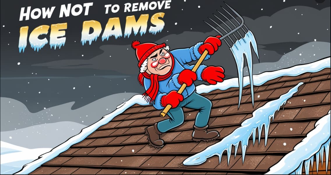 How not to remove ice dams