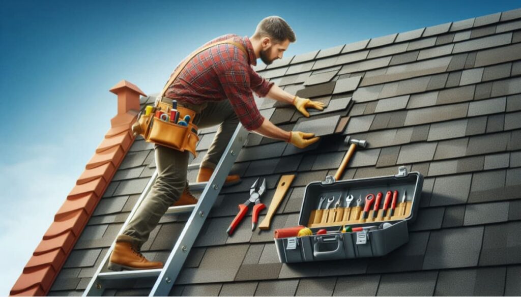 Roof shingles repair