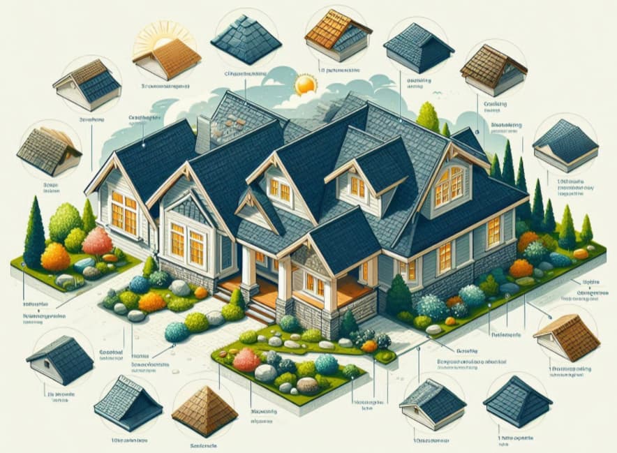 Types of roof shingles